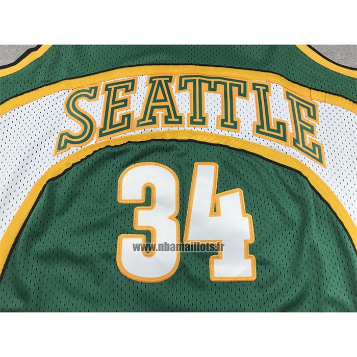 Maillot Seattle Supersonics Ray Allen NO 34 Mitchell & Ness 2006-07 Vert